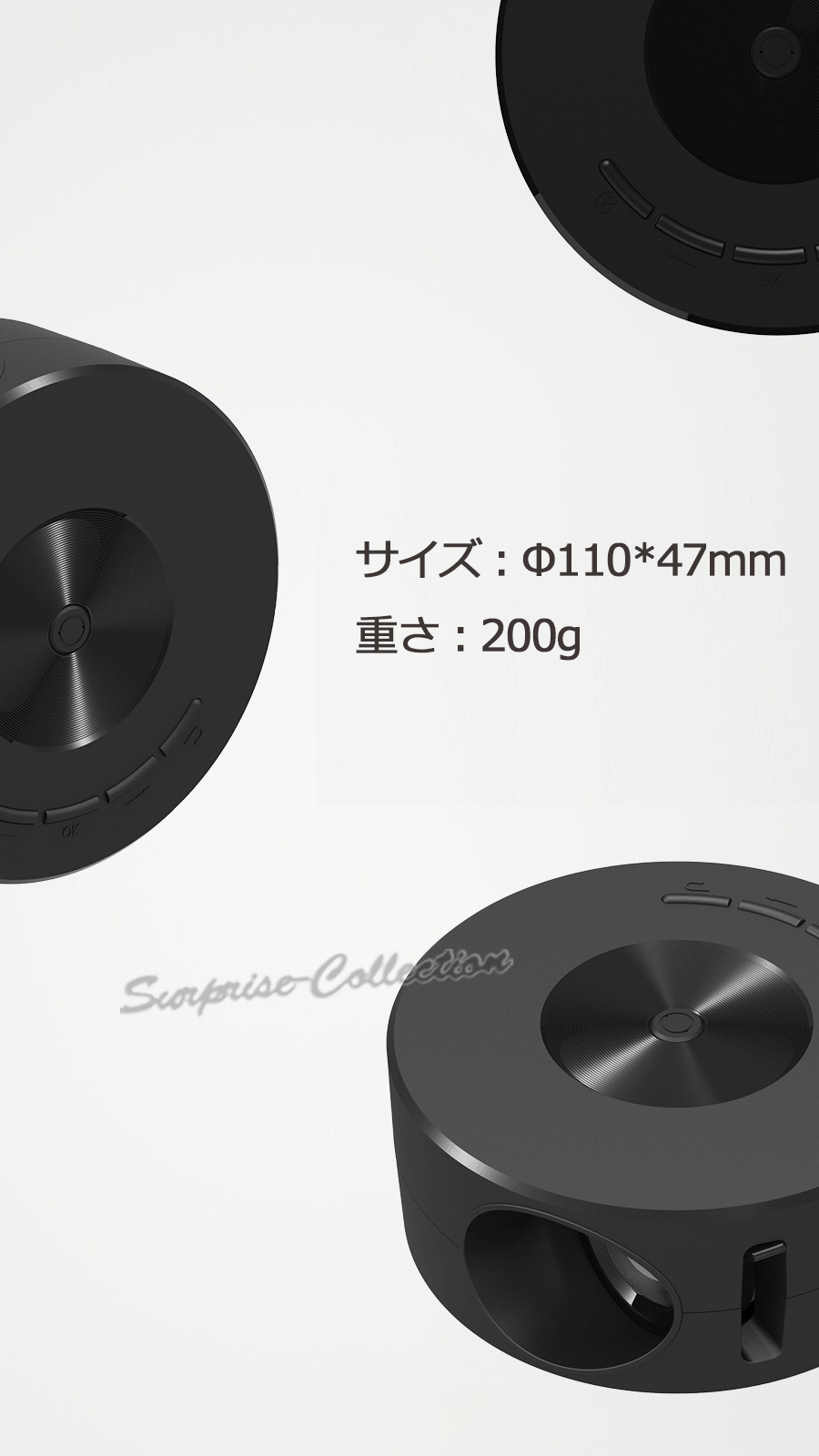 小型プロジェクター 1080P 内蔵スピーカー 100"スクリーン対応 iOS/Android対応 内蔵スピーカー Led 家庭用 ホームシアター