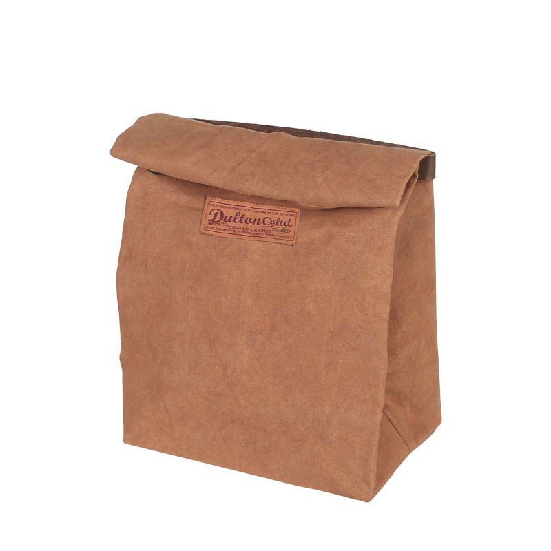 DULTON (ダルトン) ワックス キャンバス ランチ バッグ WAX CANVAS LUNCH BAG-CAMEL