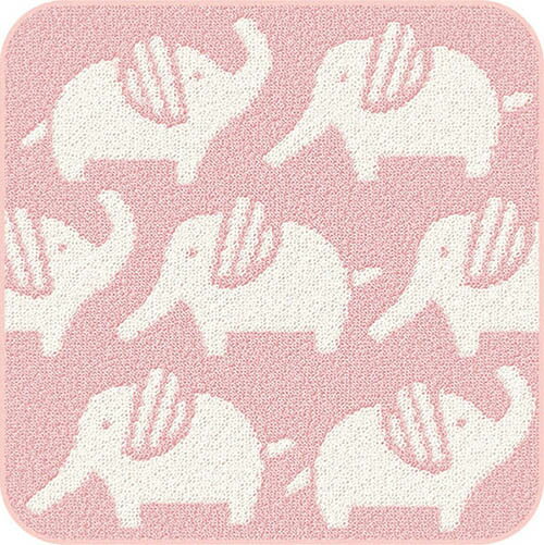 エルコミューン ハンカチ タオルハンカチ Elephant Pink TWH039のサムネイル
