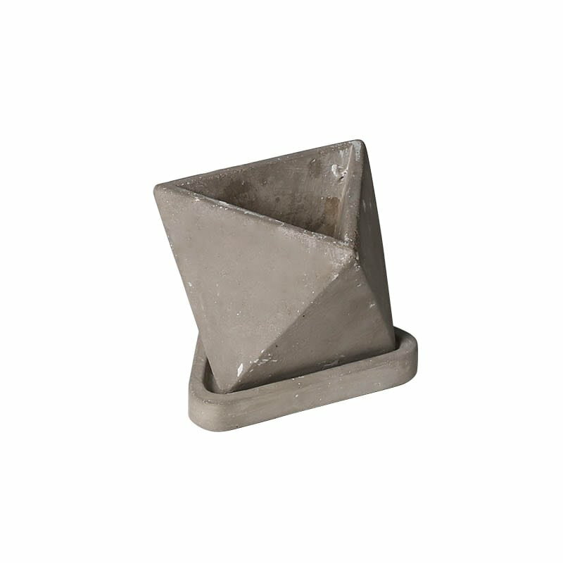 DULTON ダルトン セメント ポット トライアングル G20-0215 CEMENT POT TRIANGLE 2