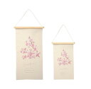 桜の枝 刺繍タペストリー S 四季 壁掛け インテリア 手軽 飾り 2023新作