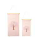 桜の木 刺繍タペストリー S 四季 壁掛け インテリア 手軽 飾り 2023新作