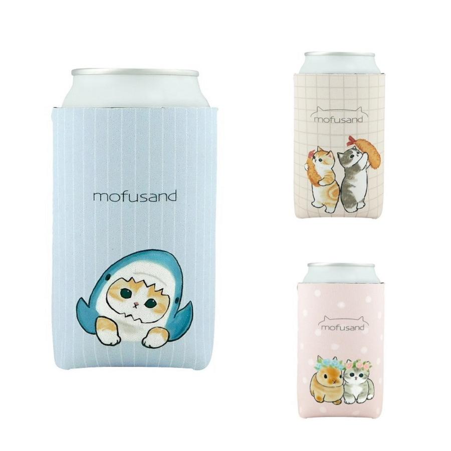 楽天apex楽天市場店2023SS新商品！ ぢゅの mofusand 缶カバー サメにゃん うさぎとねこ えび天にゃん