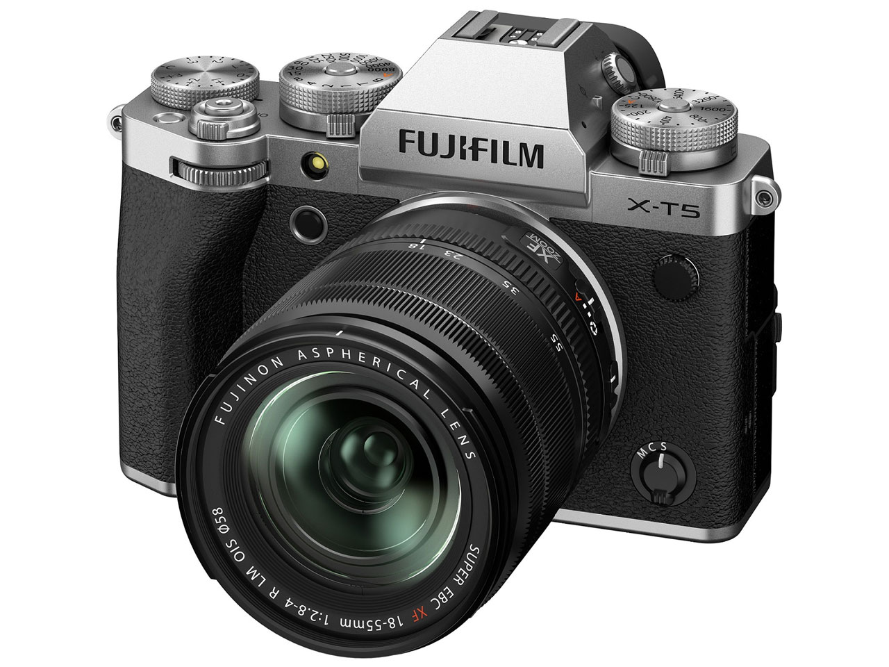 X-T5-XF18-55mmLK-SL 富士フイルム FUJIFILM デジタル一眼カメラ シルバー X-T5 XF18-55mmレンズキット