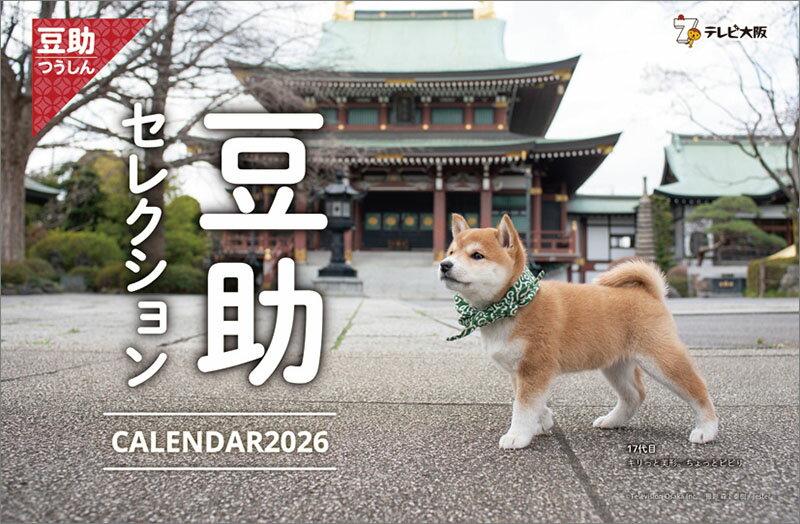 【送料込み】【取寄商品】 2026年カレンダー卓上 歴代豆助セレクション26CL-0397[9/27発売]