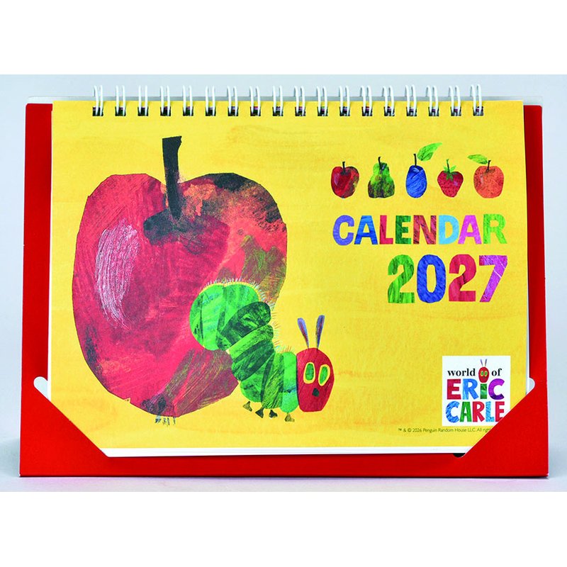 2027 CALENDAR COLLECTION 卓上 エリック・カール ポップアップ PRODUCT SPECIFICATIONS 商品品番 27CL-0500 発売予定日 2026年09月19日 発売 仕様・サイズ 14×20cm・13枚 (卓上) 定価 (税込) 1,320円 (税込) JANコード 4541545062055 【ご注文前のご確認事項（必読）】 掲載画像について: 表紙画像および中面サンプルはメーカー監修中のイメージです。実物と一部デザインが異なる場合がございます。画像違いでの返品・交換はお受けできません。 入荷・発送時期について: ご注文確定後にメーカー手配を開始いたします。受付日より通常10〜15営業日前後での入荷・発送見込みとなります。メーカー在庫完売時はやむを得ずキャンセルとなる場合がございます。 発売日の変更について: 発売日はメーカー都合により頻繁に変更・延期となる場合がございます。最新情報に準拠し、発売日以降の入荷分より順次発送いたします。 同梱配送のご注意: 特殊ロール形状および梱包都合上、書籍・CD・DVD等と一緒のご注文はお受けできません。カレンダー単体でのご注文をお願いいたします。