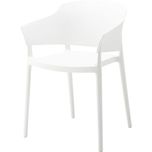 東谷アームチェア (ホワイト) (W56.5×D53×H78×SH46)【送料無料（北海道・沖縄送料別）】