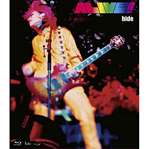 ALIVE!(Blu-ray)hideヒデ ひで　発売日 : 2016年9月28日　種別 : BD　JAN : 4988031173152　商品番号 : UPXH-1036【収録内容】BD:11.OPENING(SE)2.DOUBT3.SCANNER4.OBLAAT5.NEW ROSE〜CHIROLYN's Room、NEW ROSE、CHIROLYN's Room6.21世紀の精神異常者〜BLUE SKY COMPLEX〜21世紀の精神異常者、21世紀の精神異常者、BLUE SKY COMPLEX、21世紀の精神異常者7.RAN's Room8.DIGGER's JOB〜FROZEN BUG '93、DIGGER's JOB、FROZEN BUG '939.HONEY BLADE〜JOE's Room、HONEY BLADE、JOE's Room10.50% & 50%11.D.I.E.'s Room〜EYES LOVE YOU(DEATH HOLLYWOOD Version)、D.I.E.'s Room、EYES LOVE YOU(DEATH HOLLYWOOD Version)12.EYES LOVE YOU13.D.O.D.(DRINK OR DIE)14.TELL ME15.50% & 50%(unplugged)16.HONEY BLADE(unplugged)17.CELEBRATION18.20TH CENTURY BOY19.DICE20.PSYCHOMMUNITY EXIT21.A STORY(SE)BD:21.PSYENCE(SE)2.POSE3.BACTERIA4.DAMAGE5.BEAUTY & STUPID6.限界破裂7.Cafe Le Psyence8.FLAME9.Hi-Ho〜Drum Solo〜NATURAL BORN ONANIST(D.I.E.Solo)〜Hi-Ho、Hi-Ho、Drum Solo、NATURAL BORN ONANIST(D.I.E.Solo)、Hi-Ho10.LEMONed I Scream11.LASSIE12.KIMI WA KAWATTCHIMATTA(CHIROLYN Solo)13.MISERY14.TELL ME15.OEDO COWBOYS(SE)16.ERASE17.DOUBT18.OBLAAT19.D.O.D.(DRINK OR DIE)20.DICE21.GOOD BYE22.GOOD BYE(SE)