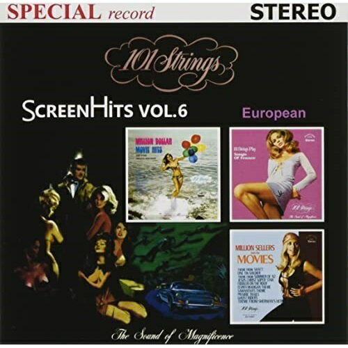 【取寄商品】CD / 101ストリングス・オーケストラ / Screen Hits Volume 6～European(映画音楽 第6集)ヨーロッパ編/男と女 (日本語解説付) / CDSOL-46878