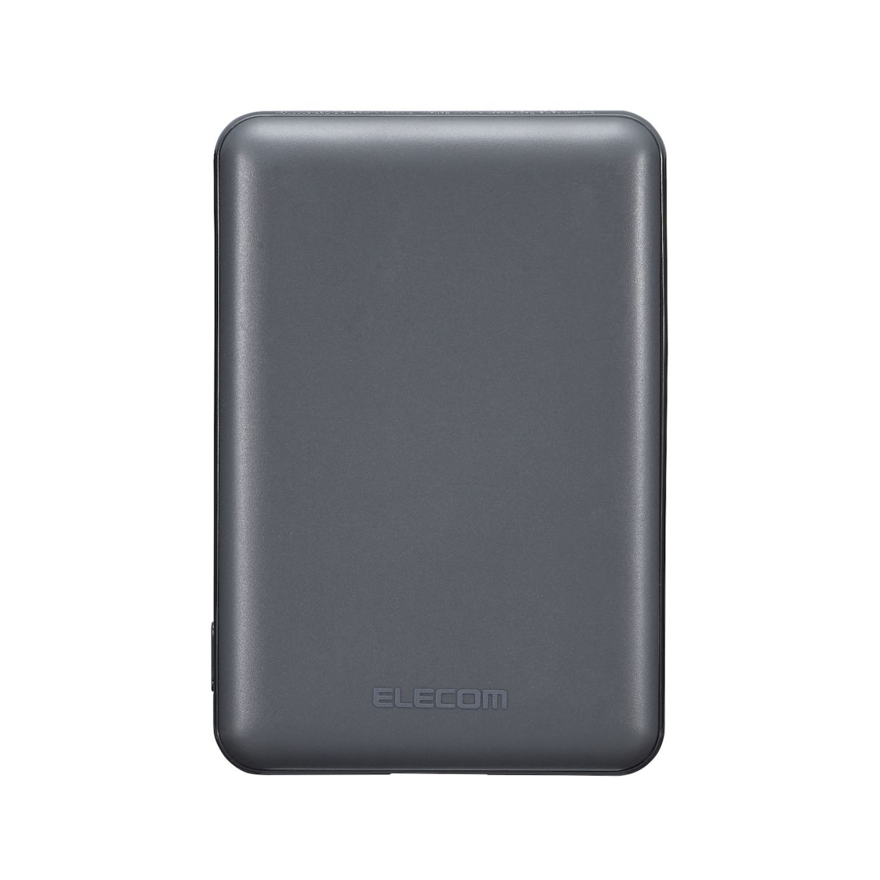 モバイルバッテリー/リチウムイオン電池/おまかせ充電対応/12W対応/USB-A出力1ポート/Type-C入力5000mAh/ダークグレーエレコム株式会社