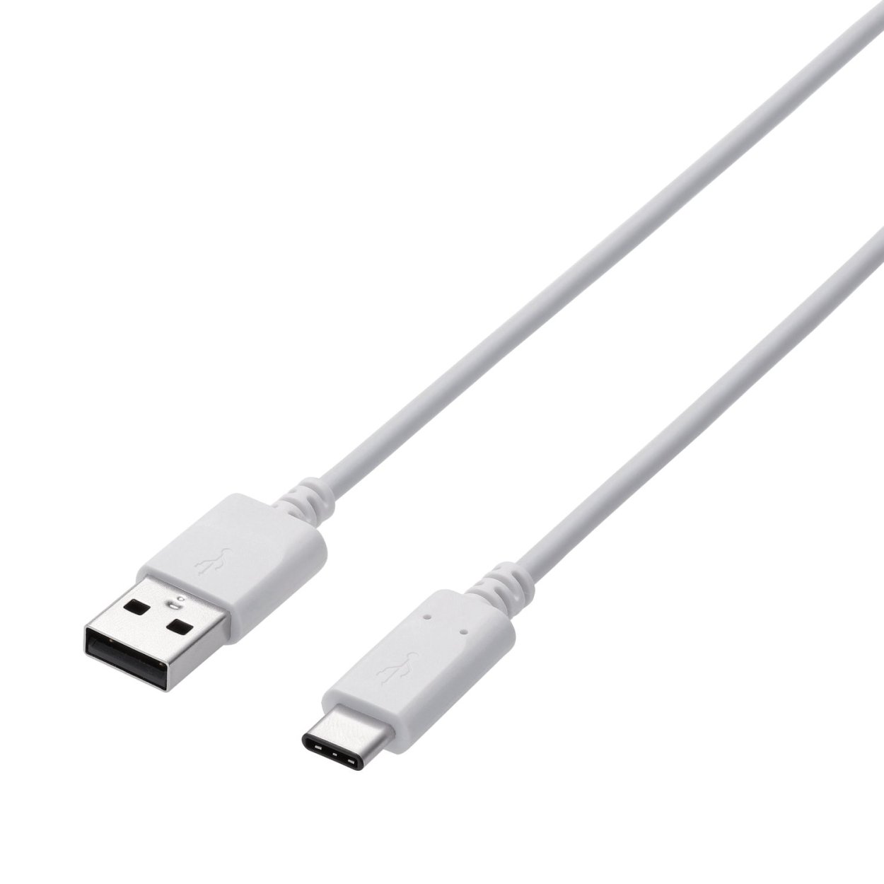 スマートフォン用USBケーブル/USB(A-C)/認証品/2.0m/ホワイトエレコム株式会社