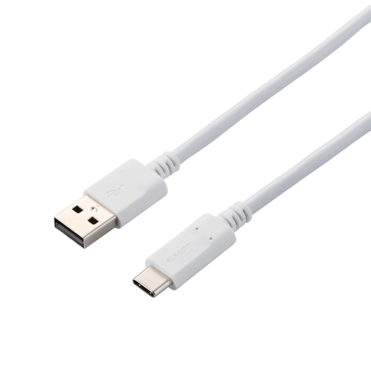 スマートフォン用USBケーブル/USB(A-C)/認証品/3.0m/ホワイトエレコム株式会社