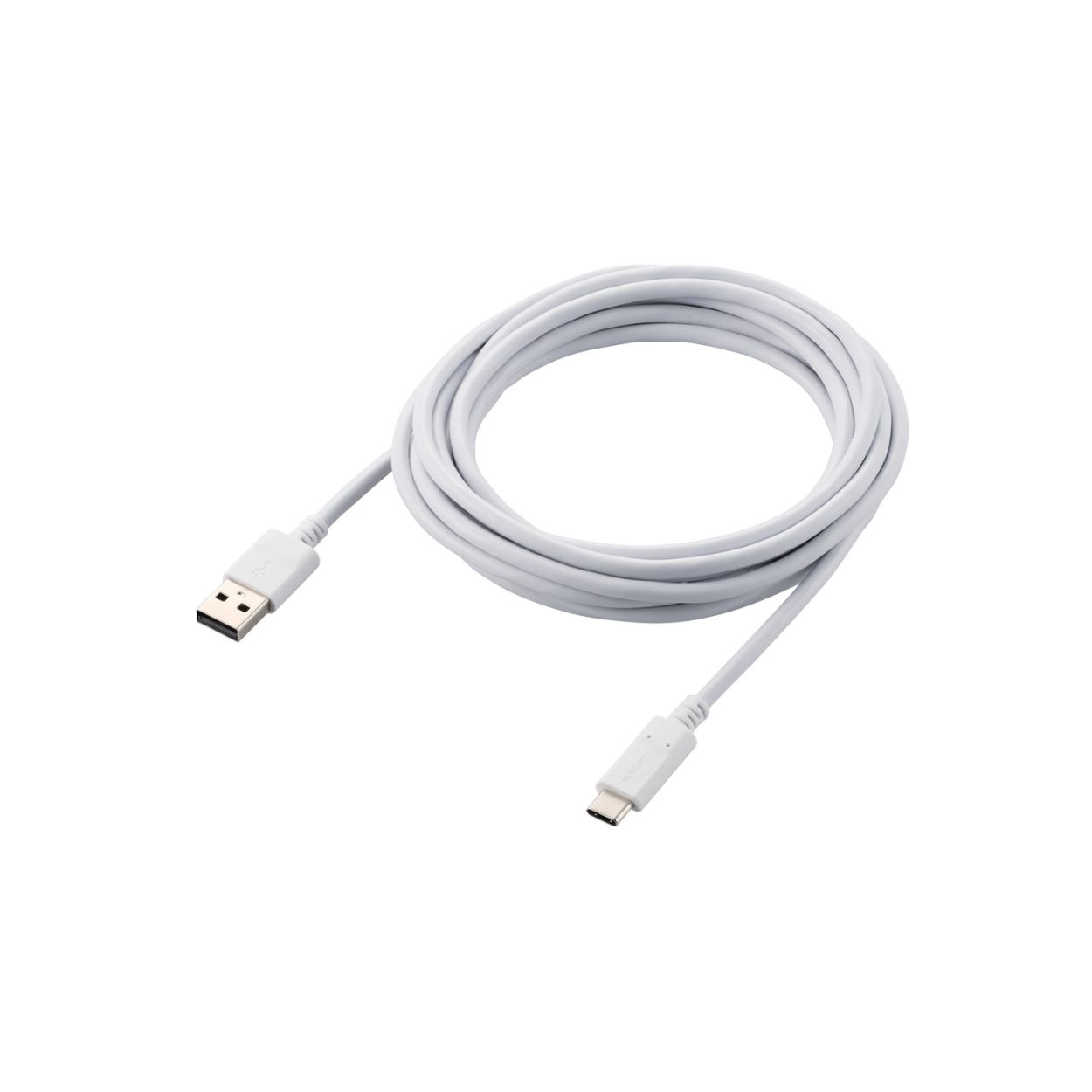 スマートフォン用USBケーブル/USB(A-C)/認証品/3.0m/ホワイトエレコム株式会社