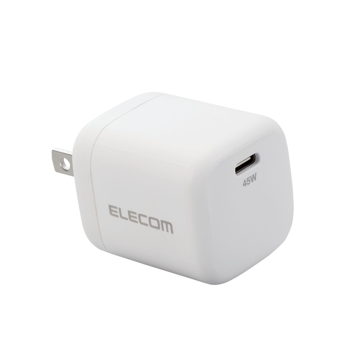 AC充電器/USB充電器/USB Power Delivery/45W/USB-C1ポート/スイングプラグ/ホワイトエレコム株式会社