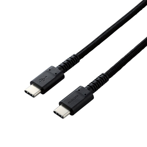 スマホ・タブレット用USBケーブル/USB(C-C)/高耐久/USB Power Delivery対応/認証品/1.2m/ブラックエレコム株式会社 スマホ・タブレット用USBケーブル/USB(C-C)/高耐久/USB Power Delivery対応/認証品/1.2m/ブラックエレコム株式会社