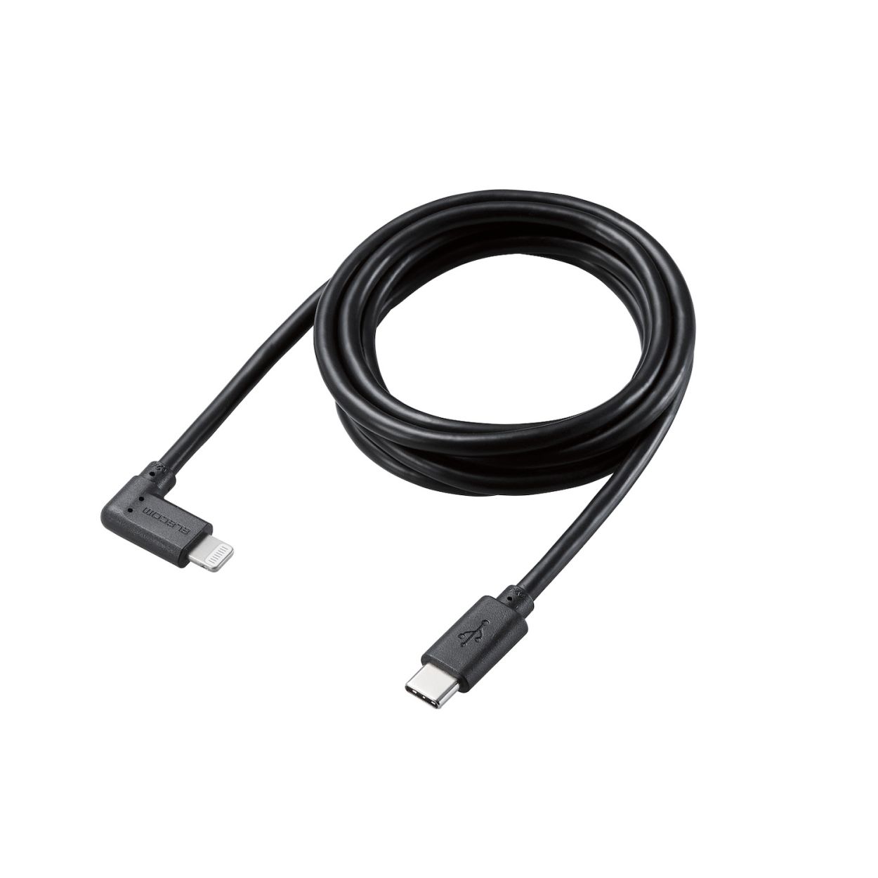 USB C-Lightningケーブル/USB Power Delivery対応/L字コネクタ/抗菌/1.2m/ブラックエレコム株式会社