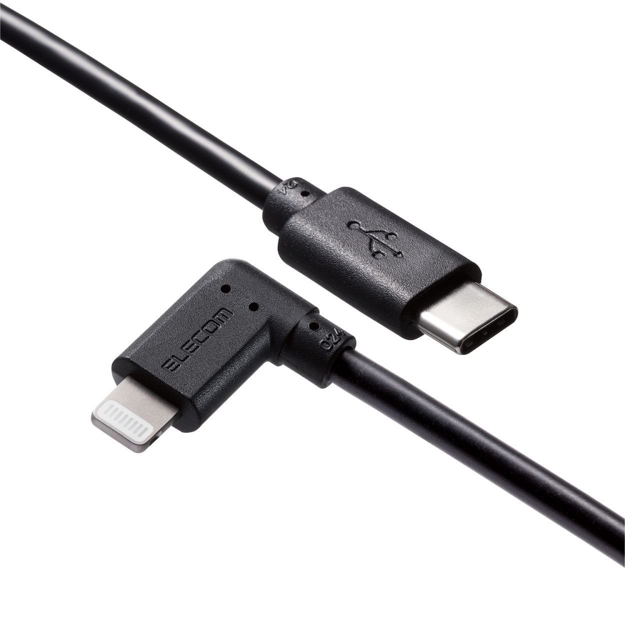 USB C-Lightningケーブル/USB Power Delivery対応/L字コネクタ/抗菌/1.2m/ブラックエレコム株式会社