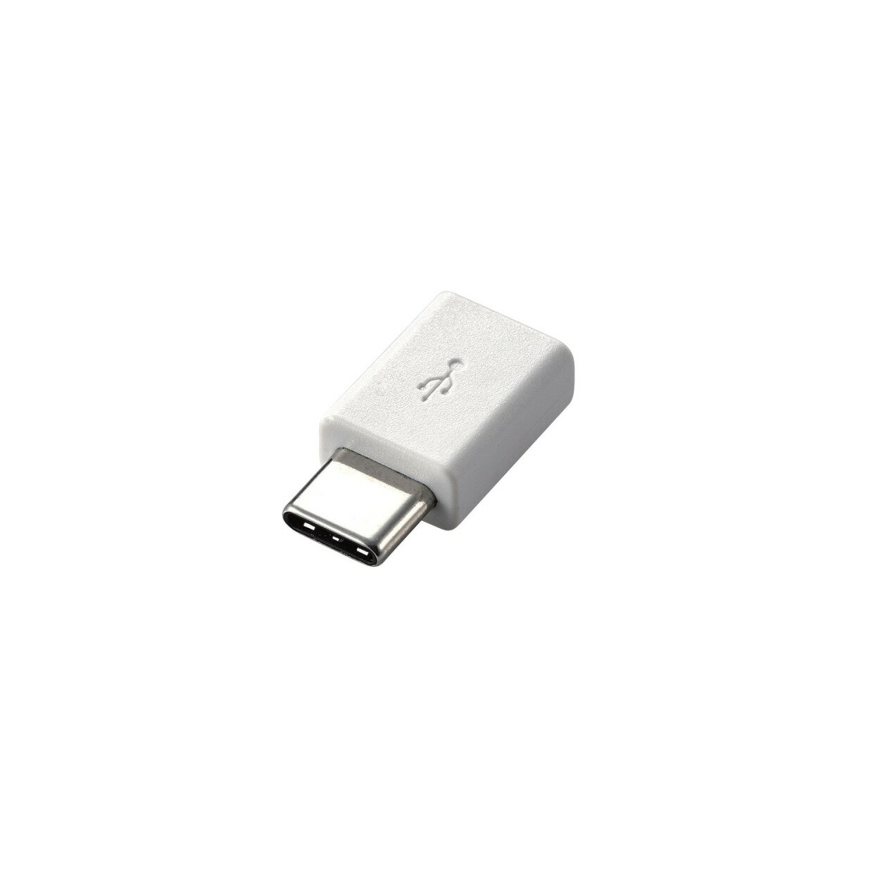 スマートフォン用USB変換アダプタ/USB(microBメス)-USB(Cオス)/ホワイトエレコム株式会社