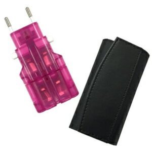 カシムラ/海外用変換プラグケース付きサスケ3 (NTI-90) (ピンク)【離島・沖縄は送料が別途かかります（..