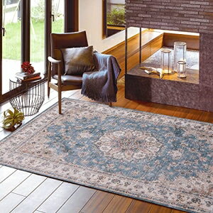 【新生活】アンティーク絨毯風プリントラグ カメオ (130cm × 190cm) (ブルー)【取寄商品】【北海道・沖縄送料別】 【新生活】アンティーク絨毯風プリントラグ カメオ (130cm × 190cm) (ブルー)【取寄商品】【北海道・沖縄送料別】