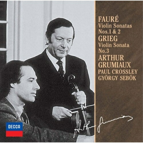 CD / アルテュール・グリュミオー / フォーレ:ヴァイオリン・ソナタ第1番・第2番 グリーグ:ヴァイオリン・ソナタ第3番 (限定盤) / UCCD-9838