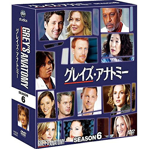 【取寄商品】DVD / 海外TVドラマ / グレイズ・アナトミー シーズン6 コンパクトBOX (本編ディスク12枚+特典ディスク1枚) (特別収録:雨のち晴れ〜『グレイズ・アナトミー』から『プライベート・プラクティス』へ、秘密と嘘〜これでおさらいできます『デスパレートな妻た..