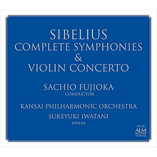 【取寄商品】CD / 藤岡幸夫 関西フィルハーモニー管弦楽団 岩谷祐之 / シベリウス:交響曲全集&ヴァイオリン協奏曲 / ALCD-8036 surprise-web-13291240 サプライズWEB パッケージ画像