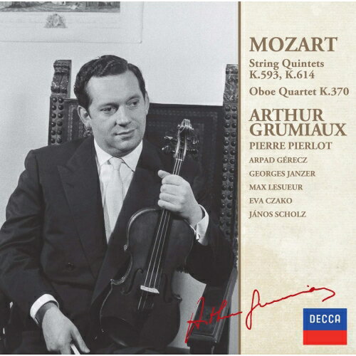 モーツァルト:弦楽五重奏曲集Vol.2 (限定盤)アルテュール・グリュミオーグリュミオー アルテュール ぐりゅみおー あるてゅーる　発売日 : 2025年9月03日　種別 : CD　JAN : 4988005715432　商品番号 : UCCD-9870【商品紹介】絶大な人気を誇った名ヴァイオリニスト、アルテュール・グリュミオーによる、モーツァルトの弦楽五重奏曲集VOL.2。カップリングには、オーボエ四重奏曲を収録。【収録内容】CD:11.弦楽五重奏曲 第5番 ニ長調 K.593 第1楽章:Larghetto-Allegro2.弦楽五重奏曲 第5番 ニ長調 K.593 第2楽章:Adagio3.弦楽五重奏曲 第5番 ニ長調 K.593 第3楽章:Menuetto.Allegretto4.弦楽五重奏曲 第5番 ニ長調 K.593 第4楽章:Finale.Allegro5.弦楽五重奏曲 第6番 変ホ長調 K.614 第1楽章:Allegro di molto6.弦楽五重奏曲 第6番 変ホ長調 K.614 第2楽章:Andante7.弦楽五重奏曲 第6番 変ホ長調 K.614 第3楽章:Menuetto.Allegretto8.弦楽五重奏曲 第6番 変ホ長調 K.614 第4楽章:Allegro9.オーボエ四重奏曲 ヘ長調 K.370 第1楽章:Allegro10.オーボエ四重奏曲 ヘ長調 K.370 第2楽章:Adagio11.オーボエ四重奏曲 ヘ長調 K.370 第3楽章:Rondeau.Allegro