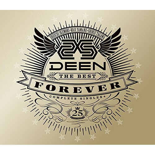 DEEN The Best FOREVER Complete Singles+ (初回生産限定盤)DEENディーン でぃーん　発売日 : 2018年2月28日　種別 : CD　JAN : 4547366343847　商品番号 : ESCL-4988【商品紹介】1993年のデビューミリオンヒット「このまま君だけを奪い去りたい」から「瞳そらさないで」「翼を広げて」「ひとりじゃない」「夢であるように」そして最新の「君へのパレード♪」まで25年の間にリリースした46枚のシングルを全て収録した究極のベストアルバム。更に書き下ろしの新曲やBONUS TRACKも収録!全曲最新リマスタリングでDEEN25年の全てを詰め込んだ完全永久保存盤!【収録内容】CD:11.このまま君だけを奪い去りたい2.翼を広げて3.Memories4.永遠をあずけてくれ5.瞳そらさないで6.Teenage dream7.未来のために8.LOVE FOREVER9.少年10.ひとりじゃない11.SUNSHINE ON SUMMER TIME12.素顔で笑っていたい13.君がいない夏14.夢であるようにCD:21.遠い空で2.君さえいれば3.手ごたえのない愛4.遠いゝ未来へ5.JUST ONE6.MY LOVE7.Christmas time8.Power of Love9.秋桜 〜more & more〜10.哀しみの向こう側11.見上げてごらん夜の星を feat.ダイアナ湯川12.夢で逢えたら feat.原田知世13.Birthday eve 〜誰よりも早い愛の歌〜14.翼を風に乗せて 〜fly away〜CD:31.太陽と花びら2.ユートピアは見えてるのに3.レールのない空へ4.STRONG SOUL5.愛の鐘が世界に響きますように… with 亀渕友香 & The Voices of Japan6.このまま君だけを奪い去りたい(キセキVersion)7.翼を広げて(キセキVersion)8.Starting Over9.ダイヤモンド10.夢の蕾11.Smile Blue feat.押尾コータロー12.永遠の明日13.Celebrate14.Negai feat.ミズノマリCD:41.coconuts feat.kokomo2.Brand New Wing3.心から君が好き 〜マリアージュ〜4.二十歳5.雨の六本木6.もう泣かないで7.君が僕を忘れないように 僕が君をおぼえている8.千回恋心!9.ずっと伝えたかった I love you10.記憶の影11.遊びにいこう!12.君へのパレード♪13.ANOTHER LIFE(Bonus Track)14.JourneyCD:51.瞳そらさないで2.翼を広げて3.このまま君だけを奪い去りたい4.翼を広げて5.君がいない夏6.永遠をあずけてくれ7.君さえいれば8.このまま君だけを奪い去りたい他