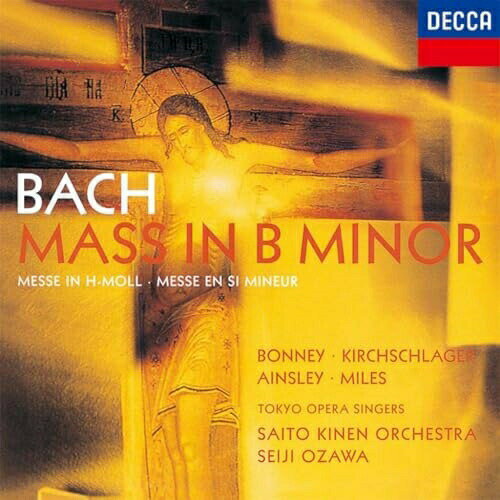 J.S.バッハ:ミサ曲 ロ短調 (UHQCD) (歌詞対訳付) (初回生産限定盤)小澤征爾オザワセイジ おざわせいじ　発売日 : 2024年6月19日　種別 : CD　JAN : 4988031645758　商品番号 : UCCD-41105【商品紹介】小規模編成のオーケストラが艶やかな音色でベースラインを支え、ソリスト、合唱と共に細部まで練り上げられた真摯な演奏が崇高なる世界へと聴き手を引き込みます。”できるかぎりバッハの楽譜そのものに立ち返る”という方針のもとに生み出された格調高い名演です。【収録内容】CD:11.ミサ曲 ロ短調 BWV232 第1部:ミサ キリエ 1.合唱:主よ、憐れんでください2.ミサ曲 ロ短調 BWV232 第1部:ミサ キリエ 2.二重唱(ソプラノI&II):キリストよ、憐れんでください3.ミサ曲 ロ短調 BWV232 第1部:ミサ キリエ 3.合唱:主よ、憐れんでください4.ミサ曲 ロ短調 BWV232 第1部:ミサ グローリア 4.合唱:いと高きところでは、神に栄光がありますように5.ミサ曲 ロ短調 BWV232 第1部:ミサ グローリア 5.合唱:そして地上では、平和が6.ミサ曲 ロ短調 BWV232 第1部:ミサ グローリア 6.アリア(ソプラノII):私たちはあなたを讃美します7.ミサ曲 ロ短調 BWV232 第1部:ミサ グローリア 7.合唱:私たちはあなたに感謝をささげます8.ミサ曲 ロ短調 BWV232 第1部:ミサ グローリア 8.二重唱(ソプラノ&テノール):主なる神よ9.ミサ曲 ロ短調 BWV232 第1部:ミサ グローリア 9.合唱:世の罪を除かれるお方よ10.ミサ曲 ロ短調 BWV232 第1部:ミサ グローリア 10.アリア(アルト):父の右に座すお方よ11.ミサ曲 ロ短調 BWV232 第1部:ミサ グローリア 11.アリア(バス):なぜならば、あなたのみが聖12.ミサ曲 ロ短調 BWV232 第1部:ミサ グローリア 12.合唱:あなたは聖霊とともにCD:21.ミサ曲 ロ短調 BWV232 第2部:ニケーア信経(クレド) 13.合唱:私は信じます、一である神を2.ミサ曲 ロ短調 BWV232 第2部:ニケーア信経(クレド) 14.合唱:全能の父を3.ミサ曲 ロ短調 BWV232 第2部:ニケーア信経(クレド) 15.二重唱(ソプラノI&アルト):そして(信じます)、一である主を4.ミサ曲 ロ短調 BWV232 第2部:ニケーア信経(クレド) 16.合唱:そして肉に入られました5.ミサ曲 ロ短調 BWV232 第2部:ニケーア信経(クレド) 17.合唱:さらに私たちのために十字架につけられました6.ミサ曲 ロ短調 BWV232 第2部:ニケーア信経(クレド) 18.合唱:そして三日目によみがえられました7.ミサ曲 ロ短調 BWV232 第2部:ニケーア信経(クレド) 19.アリア(バス):そして(信じます)、聖霊を8.ミサ曲 ロ短調 BWV232 第2部:ニケーア信経(クレド) 20.合唱:一である洗礼への信仰を告白します9.ミサ曲 ロ短調 BWV232 第2部:ニケーア信経(クレド) 21.合唱:そして待ち望みます10.ミサ曲 ロ短調 BWV232 第3部:サンクトゥス 22.合唱:聖、聖、聖なる方11.ミサ曲 ロ短調 BWV232 第4部:オザンナ、ベネディクトゥス、アニュス・デイ、ドナ・ノビス・パーチェム オザンナ 23.合唱:いと高きところにホサナ12.ミサ曲 ロ短調 BWV232 第4部:オザンナ、ベネディクトゥス、アニュス・デイ、ドナ・ノビス・パーチェム ベネディクトゥス 24.アリア(テノール):祝福されますように13.ミサ曲 ロ短調 BWV232 第4部:オザンナ、ベネディクトゥス、アニュス・デイ、ドナ・ノビス・パーチェム ベネディクトゥス 25.合唱:いと高きところにホサナ14.ミサ曲 ロ短調 BWV232 第4部:オザンナ、ベネディクトゥス、アニュス・デイ、ドナ・ノビス・パーチェム アニュス・デイ 26.アリア(アルト):神の小羊よ15.ミサ曲 ロ短調 BWV232 第4部:オザンナ、ベネディクトゥス、アニュス・デイ、ドナ・ノビス・パーチェム ドナ・ノビス・パーチェム 27.合唱:私たちに平和を与えてください
