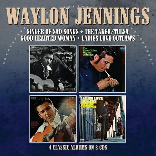 【取寄商品】CD / ウェイロン・ジェニングス / シンガー・オブ・サッド・ソングス/ザ・テイカー=タルサ/グッド・ハーテッド・ウーマン/レディース・ラヴ・アウトローズ / CDSOL-72934[10/14]発売