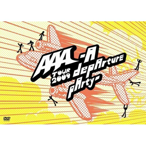AAA TOUR 2009 -A depArture pArty-AAAトリプルエー とりぷるえー　発売日 : 2009年8月12日　種別 : DVD　JAN : 4988064917204　商品番号 : AVBD-91720【収録内容】DVD:11.SAVE YOUR SOUL2.Red Soul3.Samurai heart-侍魂-4.BEYOND〜カラダノカナタ5.Get チュー!6.始まりのキセキ7.Wonderful Girls8.a piece of my word9.唇からロマンチカ10.Mosaic11.出逢いのチカラIII12.HORIZON13.One Night Animal14.(ATTRACTION)15.ZERO16.Climax Jump17.SHEの事実18."Q"19.ハリケーン・リリ,ボストン・マリ20.ハレルヤ21.ENCORE::Jamboree!!22.ENCORE::SUNSHINE23.ENCORE::Winter lander!!24.ENCORE::旅ダチノウタ25.ENCORE::MUSIC!!!DVD:21.Documentary of Tour 2009 -A depArture pArty-2.Jamboree!!(Multi Angle -8 Shots-)