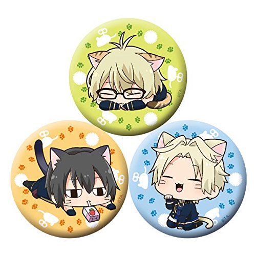 アニメグッズ / 『ツキウタ。 THE ANIMATION』 ネコメンズ缶バッジセット(3個セット) B【アウトレット】