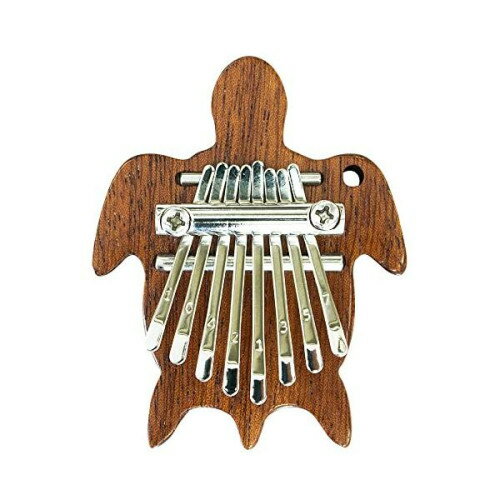 ONETONE ワントーン カリンバ (親指ピアノ) 8キー 単板マホガニー材 OTKLM-101/TURTLE かめ (ストラップ付き)