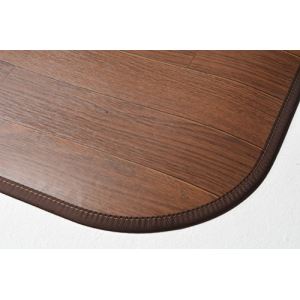 【新生活】消臭加工付き 木目調ダイニングラグ (180cm × 180cm) (ダークブラウン)【取寄商品】【北海道・沖縄送料別】 【新生活】消臭加工付き 木目調ダイニングラグ (180cm × 180cm) (ダークブラウン)【取寄商品】【北海道・沖縄送料別】