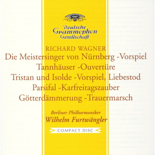 CD / ヴィルヘルム・フルトヴェングラー / ワーグナー:管弦楽作品集 (UHQCD) (初回生産限定盤) / UCCG-..