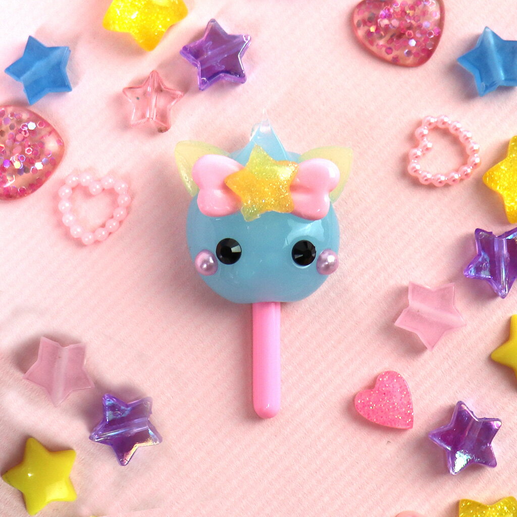 ロリポップキャンディー／ネコ耳ほっぺちゃん／ストラップ／sunhoseki