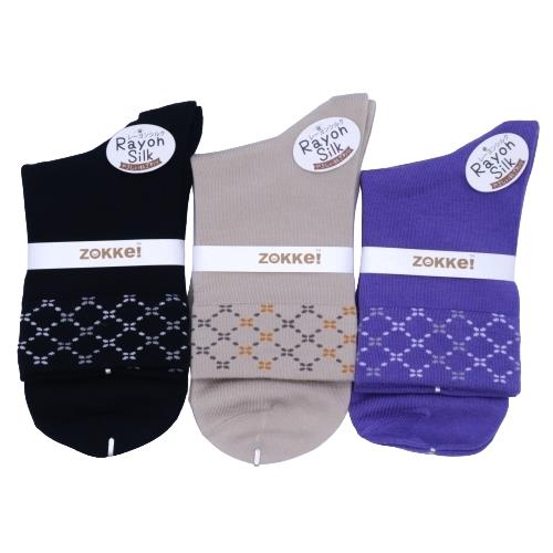 【送料無料】 ブラック、ブラウン、パープル(22-24cm)(3足セット)みっとめるへん社