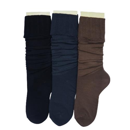 【送料無料】 ハイソックス (ブラック・ネイビー・ブラウン) (3足セット)みっとめるへん社