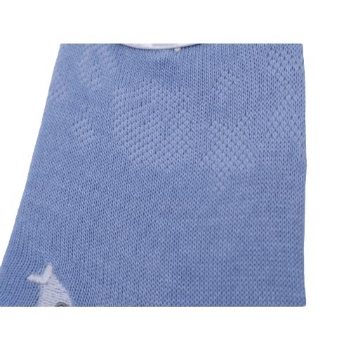 【送料無料】 スニーカーソックス (冷感素材 ロングヒール アザラシ) (ブルー・ホワイト・パープル) (23-25cm) (3足セット)みっとめるへん社