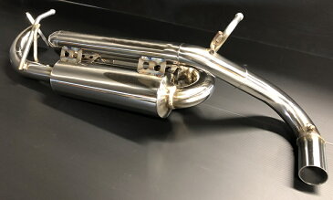 JB64系 ジムニー用PFSループサウンドマフラー【チタン90φナナメ】