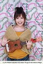 【中古】生写真(ハロプロ)/アイドル/モーニング娘。 モーニング娘。/安倍なつみ/上半身・衣装ベージュ・黄色・両手ウクレレ・背景ピンク・花柄・笑顔・2Lサイズ/Alo-Hello