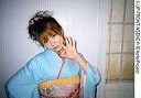 【中古】生写真(ハロプロ)/アイドル/モーニング娘 モーニング娘。/田中れいな/横型/衣装水色の着物/左手パー