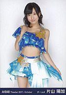 【中古】生写真(AKB48・SKE48)/アイドル/AKB48 片山陽加/膝上/劇場トレーディング生写真セット2011.October