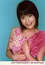 【中古】生写真(ハロプロ)/アイドル/モーニング娘。 安倍なつみ/バストアップ/ピンクファー付き衣装/背景青/公式生写真