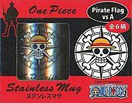 【中古】マグカップ・湯のみ(キャラクター) ルフィ(海賊旗Ver.A) ステンレスマグ 「ワンピース」