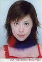 【中古】生写真(ハロプロ)/アイドル 松浦亜弥/顔アップ・衣装赤青・背景水色/公式生写真