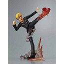 【中古】食玩 トレーディングフィギュア サンジ(悪魔風脚 熱焼グリル=ショット) ワンピース ATTACK MOTIONS 〜BATTLE OF DEEP SE...