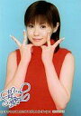 【中古】生写真(ハロプロ)/アイドル/Hello! Project 松浦亜弥/上半身・衣装赤・両手ピース・印刷サイン入り・背景青/トレカサイズ生写真