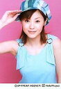 【中古】生写真(ハロプロ)/アイドル/Hello! Project 松浦亜弥/バストアップ・背景ピンク・ノースリーブ水色・帽子水色・右手帽子・目線正面/公式生写真